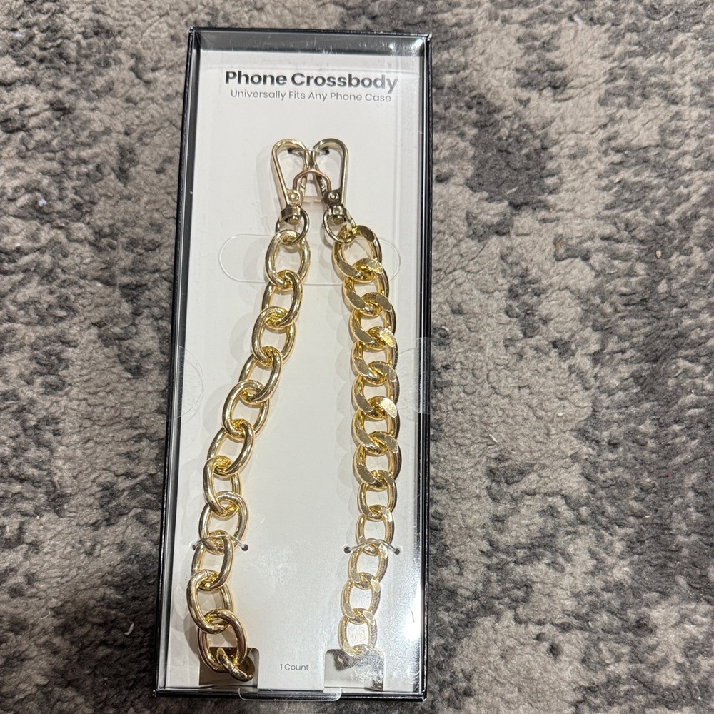 Gold Chain Phone Crossbody